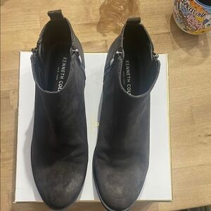 Kenneth Cole Black Ankle Boots